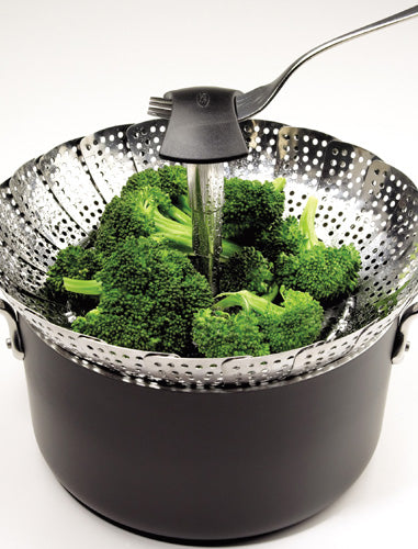 Good Grips Stainless Steel Steamer with Extendable Handle