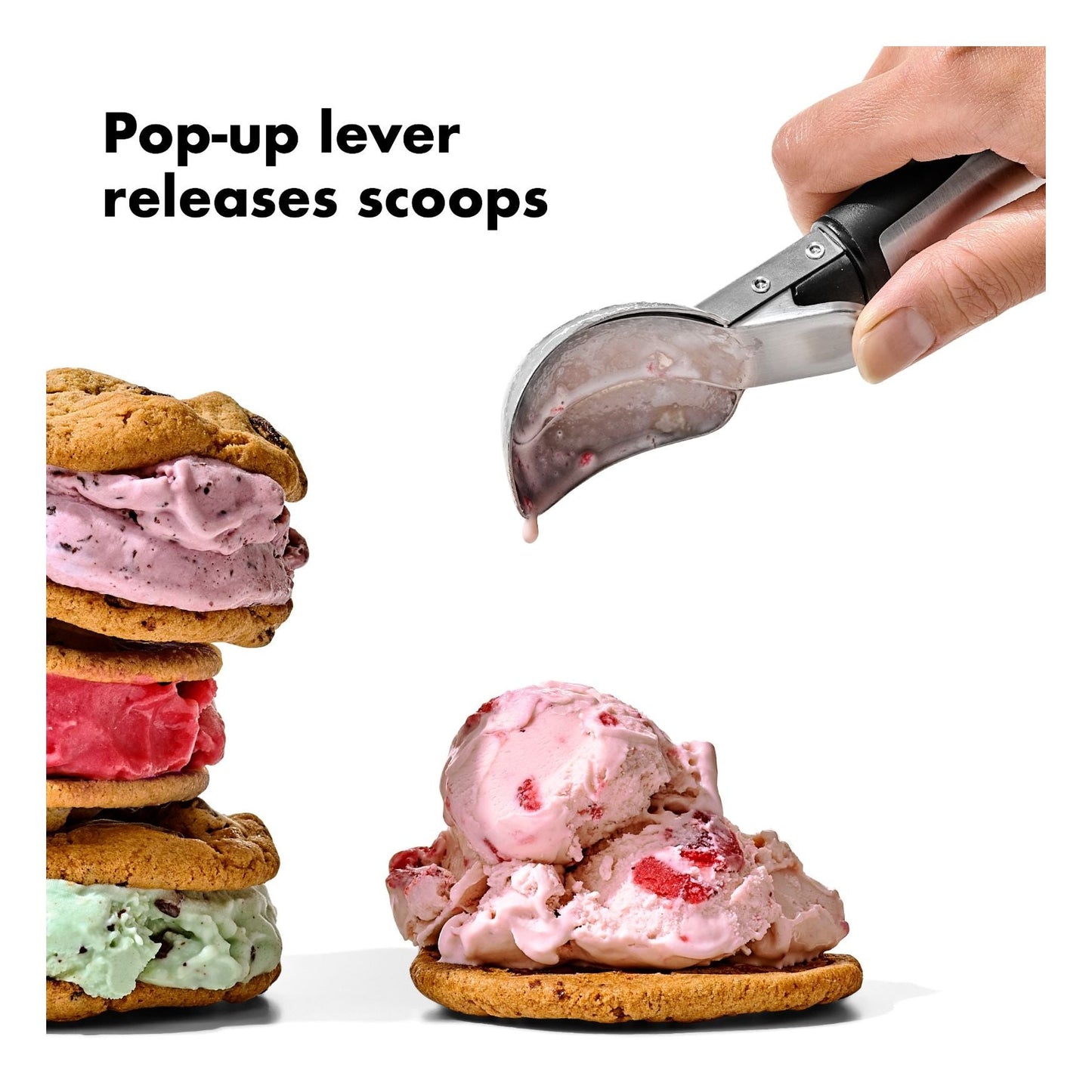 Steel Lever Ice Cream Scoop
